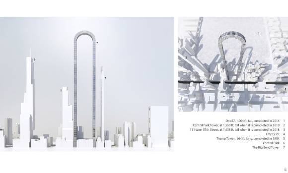 Este es el concepto de la firma de arquitectos: un edificio que “se dobla” por la mitad formando una U. IMAGEN OIIO STUDIO Este es el concepto de la firma de arquitectos: un edificio que “se dobla” por la mitad formando una U. IMAGEN OIIO STUDIO