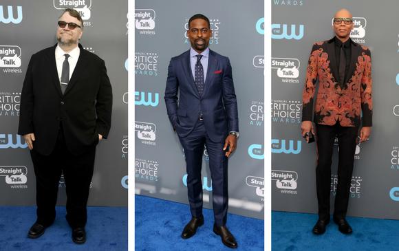 Guillermo del Toro, Sterling K. Brown y RuPaul. FOTOS AFP Y Reuters Guillermo del Toro, Sterling K. Brown y RuPaul. FOTOS AFP Y Reuters