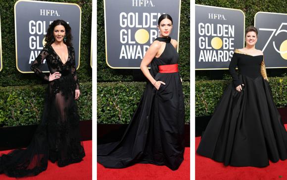 Catherine Zeta-Jones, Mandy Moore y Kelly Clarkson. FOTOS AFP Catherine Zeta-Jones, Mandy Moore y Kelly Clarkson. FOTOS AFP
