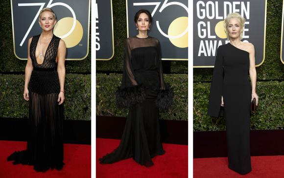Kate Hudson, Angelina Jolie y Gillian Anderson de los Archivos X. FOTOS AFP Kate Hudson, Angelina Jolie y Gillian Anderson de los Archivos X. FOTOS AFP