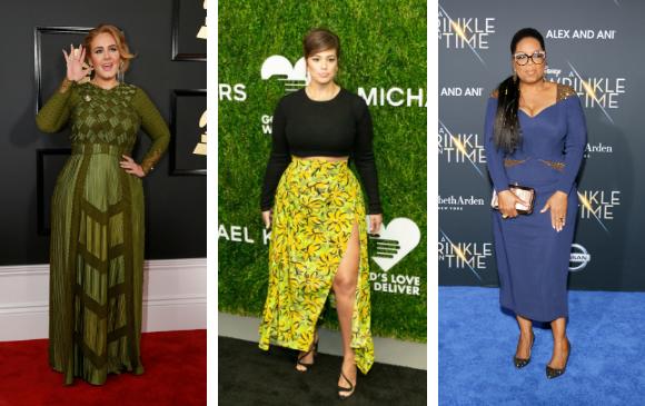 Adele, Ashley Graham y Oprah Winfrey saben vestirse de acuerdo con sus figuras. FOTOS Reuters y Sstock Adele, Ashley Graham y Oprah Winfrey saben vestirse de acuerdo con sus figuras. FOTOS Reuters y Sstock