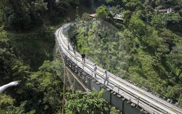 Viejo puente del ferrocarril en Amagá. FOTO MANUEL SALDARRIAGA Viejo puente del ferrocarril en Amagá. FOTO MANUEL SALDARRIAGA
