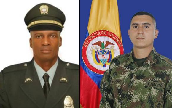 Intendente Wilber Rentería y soldado Jesús Alberto Ramírez Silva. FOTOS: Cortesía Intendente Wilber Rentería y soldado Jesús Alberto Ramírez Silva. FOTOS: Cortesía