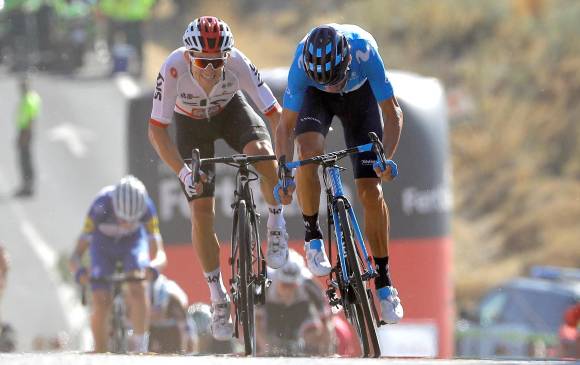 Nairo Quintana ascendió a la octava posición en la Vuelta a España