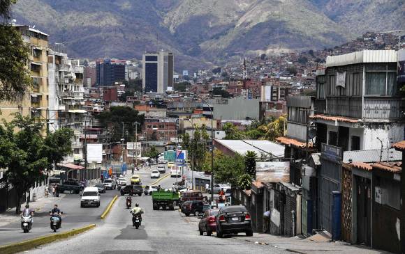 Barrio Petare, en Caracas. FOTO: AFP