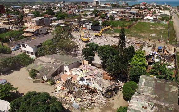 Una vista aérea de la zona de Pedernales. FOTO AFP