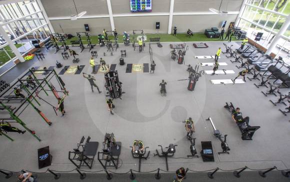 El centro de alto rendimiento cuenta con un gimnasio con todas las máquinas necesarias para la preparación de los futbolistas. FOTO Juan Antonio Sánchez El centro de alto rendimiento cuenta con un gimnasio con todas las máquinas necesarias para la preparación de los futbolistas. FOTO Juan Antonio Sánchez