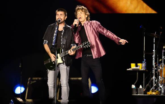 Juanes en el concierto de Rolling Stones en Colombia. FOTO Colprensa