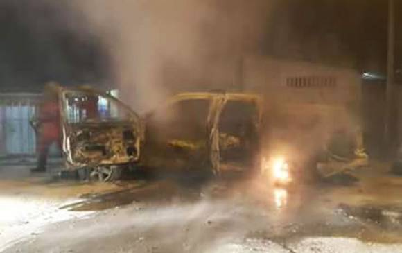 Un policía muerto y dos heridos fue el saldo que dejó un ataque de guerrilleros de la columna móvil Daniel Aldana de las Farc en el barrio La Exportadora del municipio de Tumaco. FOTO COLPRENSA