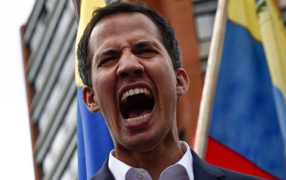 Juan Guaidó, presidente interino de Venezuela. FOTO: AFP Juan Guaidó, presidente interino de Venezuela. FOTO: AFP