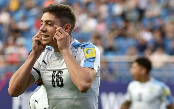 Federico Valverde, jugador uruguayo. FOTO AFP Federico Valverde, jugador uruguayo. FOTO AFP