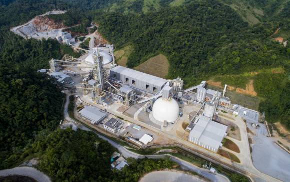 La planta cementera de la multinacional Cemex en el corregimiento La Susana de Maceo Antioquia