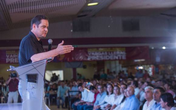Este jueves el candidato Germán Vargas presentó sus propuestas de “Mejor Ambiente” en Barrancabermeja (Santander). FOTO CORTESÍA CAMPAÑA