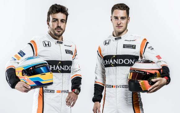 El español Fernando Alonso y el belga Stoffel Vandoorne. FOTO EFE El español Fernando Alonso y el belga Stoffel Vandoorne. FOTO EFE