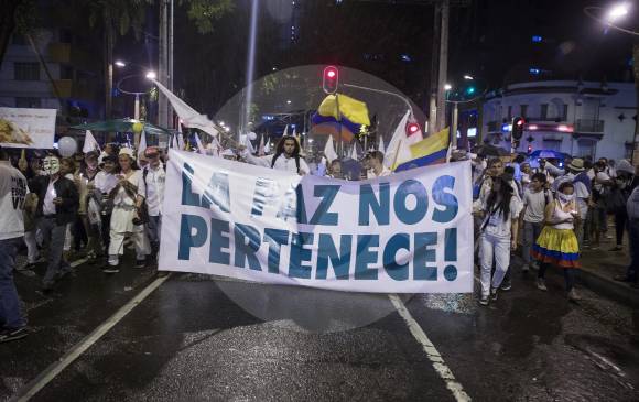 Carteles con cientos de mensajes se leyeron en el transcurso de la marcha. FOTO Esteban Vanegas Carteles con cientos de mensajes se leyeron en el transcurso de la marcha. FOTO Esteban Vanegas