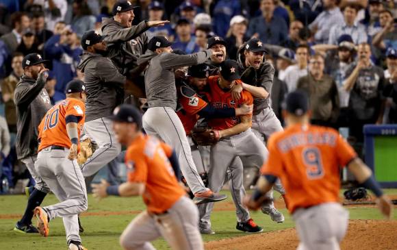 Astros venían de vencer a los Yankees de Nueva York en la final de la Liga Americana. FOTO AFP Astros venían de vencer a los Yankees de Nueva York en la final de la Liga Americana. FOTO AFP