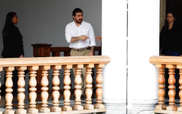El exalcalde opositor de San Cristóbal Daniel Ceballos antes de la reunión previa a su liberación. FOTO REUTERS El exalcalde opositor de San Cristóbal Daniel Ceballos antes de la reunión previa a su liberación. FOTO REUTERS