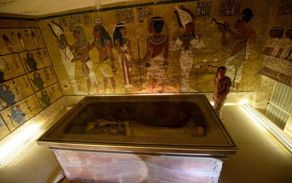 La tumba de Tutankamón fue descubierta en 1922 aún sellada y con su sarcófago y tesoro intactos. FOTO AFP