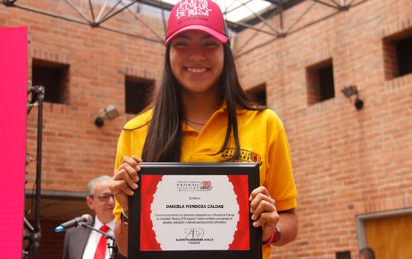 Daniela Mendoza ganó 5 medallas de oro en el Campeonato Mundial de Patinaje. FOTO Colprensa Daniela Mendoza ganó 5 medallas de oro en el Campeonato Mundial de Patinaje. FOTO Colprensa