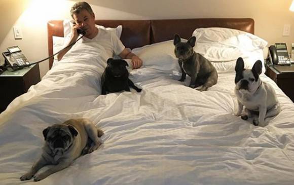 El Presidente y sus cuatro perritas