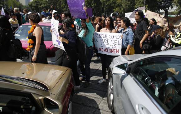 En México también protestaron. FOTO AP En México también protestaron. FOTO AP