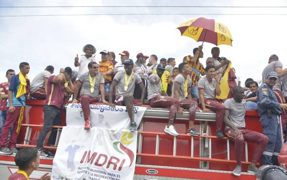 Ibagué recibe como héroes a los jugadores del Tolima