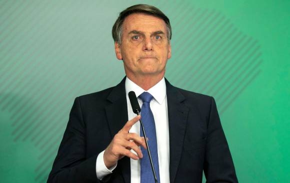 El presidente de Brasil, Jair Bolsonaro. FOTO AFP El presidente de Brasil, Jair Bolsonaro. FOTO AFP