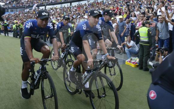 Egan Bernal encabeza al Sky en el Atanasio. FOTO JUAN ANTONIO SÁNCHEZ Egan Bernal encabeza al Sky en el Atanasio. FOTO JUAN ANTONIO SÁNCHEZ