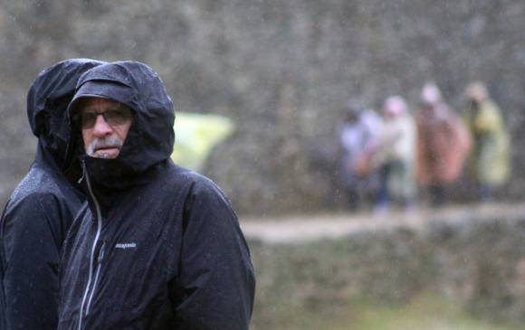 La lluvia cayó en Machu Picchu. FOTO AFP La lluvia cayó en Machu Picchu. FOTO AFP