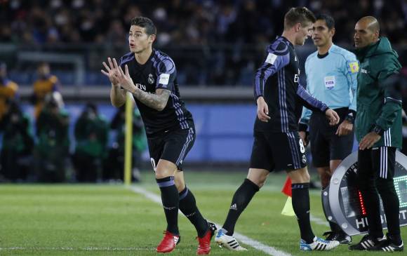 James ingresó los últimos 20 minutos y aportó calidad en el ataque Merengue. FOTO REUTERS James ingresó los últimos 20 minutos y aportó calidad en el ataque Merengue. FOTO REUTERS