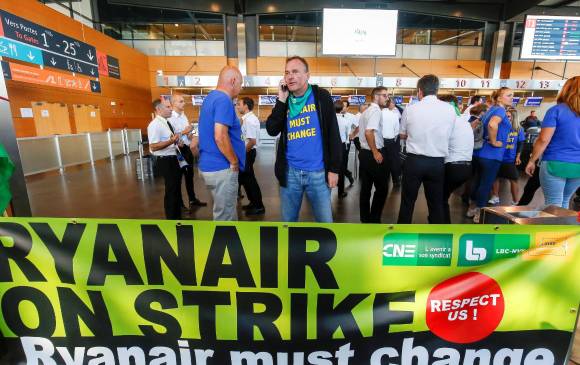 Huelga de pilotos de Ryanair en cinco países europeos