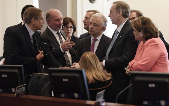 Representantes de los Estados miembros de la OEA en sesión. FOTO EFE