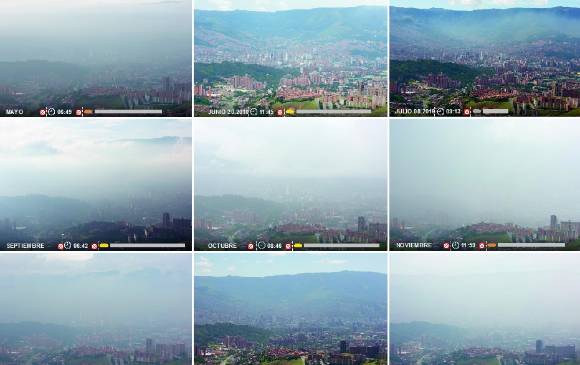 Un año de contaminación en Medellín