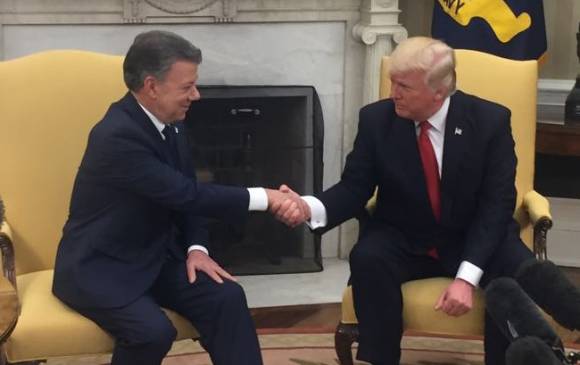 Trump regaña a Santos por priorizar las guerrillas sobre las drogas