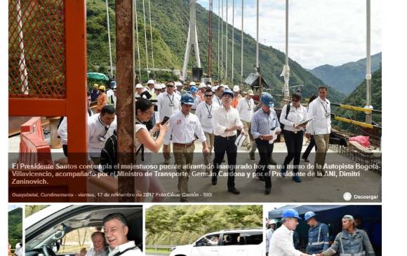 Pantallazo tomado de la página de la Presidencia de la República. Pantallazo tomado de la página de la Presidencia de la República.