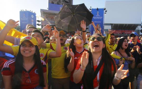Los hinchas colombianos ya se encuentran en Rusia viviendo la fiesta del Mundial