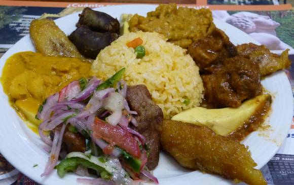 Plato La Bandera, fusión de varias comidas típicas. FOTOS sstock y cortesía
