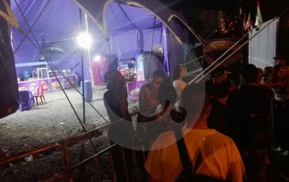Carpa del circo Juiliany, donde este viernes se desplomó una tribuna. FOTO RICHARD AGUIRRE Carpa del circo Juiliany, donde este viernes se desplomó una tribuna. FOTO RICHARD AGUIRRE