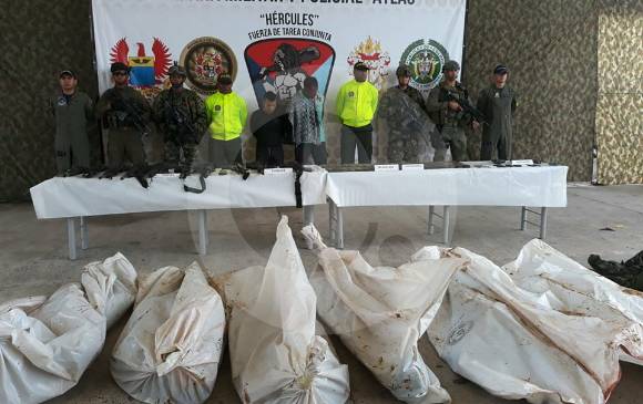 Seis hombres de la guardia de seguridad de “Guacho” fueron abatidos. FOTO CORTESÍA EJÉRCITO NACIONAL