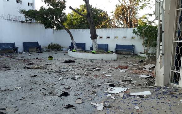 Así quedó la estación de Policía de Barranquilla. Foto: Colprensa Así quedó la estación de Policía de Barranquilla. Foto: Colprensa