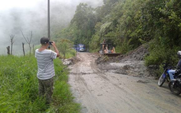 Este es el estado de las vías de Ebéjico después de las fuertes lluvias que azotaron el municipio. Foto: cortesía Alcaldía de Ebéjico. Este es el estado de las vías de Ebéjico después de las fuertes lluvias que azotaron el municipio. Foto: cortesía Alcaldía de Ebéjico.