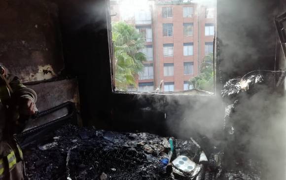 Así quedó la vivienda tras el incendio. FOTO CORTESÍA DAGRD Así quedó la vivienda tras el incendio. FOTO CORTESÍA DAGRD