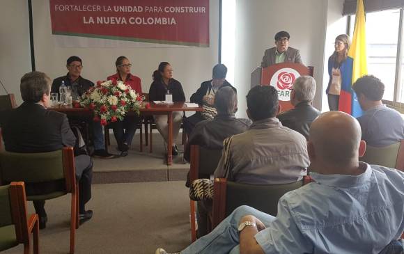 Las primeras reuniones del Consejo Nacional de Comunes se hicieron en la sede del partido Fuerza Alternativa Revolucionaria del ComÃºn (Farc), lideradas por âTimochenkoâ. FOTO CortesÃ­a NC Noticias