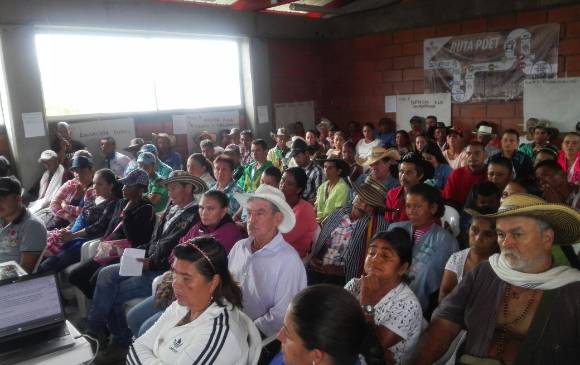 Para los acuerdos, se realizaron reuniones con miles de campesinos. FOTO CORTESÍA Para los acuerdos, se realizaron reuniones con miles de campesinos. FOTO CORTESÍA