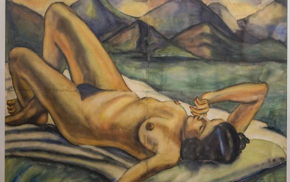 Montañas es una de las 233 obras que donó Débora al Museo de Arte Moderno de Medellín.