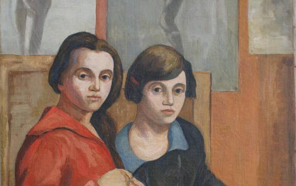 Dos amigas1925 Sala de la tertulia. Casa patrimonial.