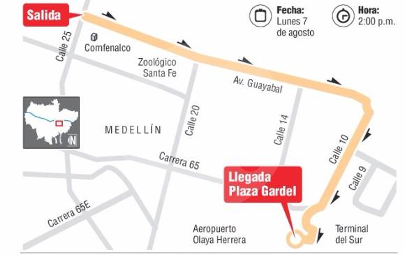 Este es el recorrido del desfile de Silleteros. IMAGEN DEPARTAMENTO DE INFOGRAFÍA EL COLOMBIANO Este es el recorrido del desfile de Silleteros. IMAGEN DEPARTAMENTO DE INFOGRAFÍA EL COLOMBIANO