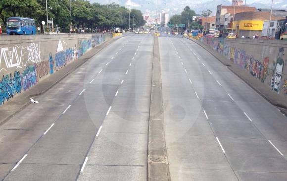 Así se veía la calle San Juan a las 7:05 a.m. FOTO JULIO CÉSAR HERRERA Así se veía la calle San Juan a las 7:05 a.m. FOTO JULIO CÉSAR HERRERA