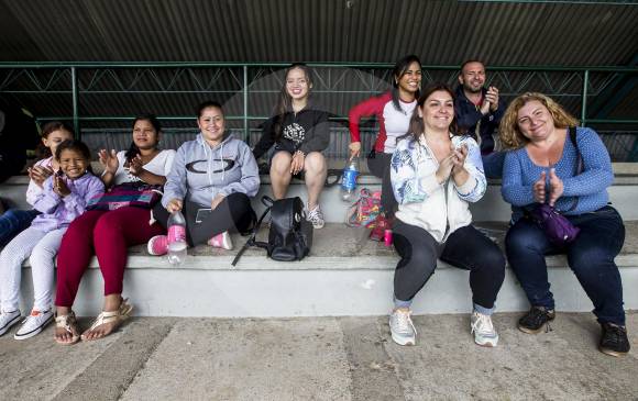 Darlys Santana, Eliana Cardona, Yessenia Muñoz, Claudia Restrepo, Marcela Alzate y Kelly Guzmán. FOTO jaime pérez