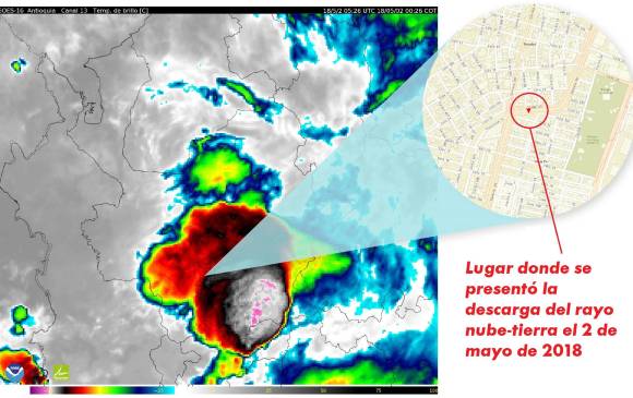 Descarga eléctrica en Medellín. Imagen de referencia. FOTO Henry Agudelo Cano Descarga eléctrica en Medellín. Imagen de referencia. FOTO Henry Agudelo Cano